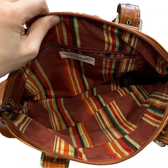 Emilie M Brown Leather Shoulder Bag - Picture 8 of 9